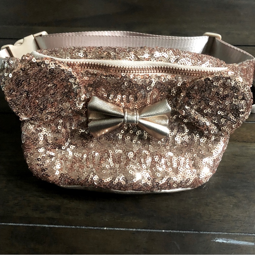 Loungefly X Disney Parks Exclusive Rose Gold Sequin Fanny Pack